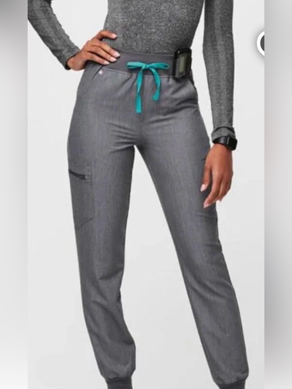 FIGS Zamora jogger scrub pants graphite Xs p